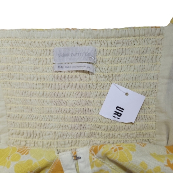 Urban Outfitters Floral Short Sleeve Hook & Eye Mini Dress Size Medium NEW - Picture 9 of 9